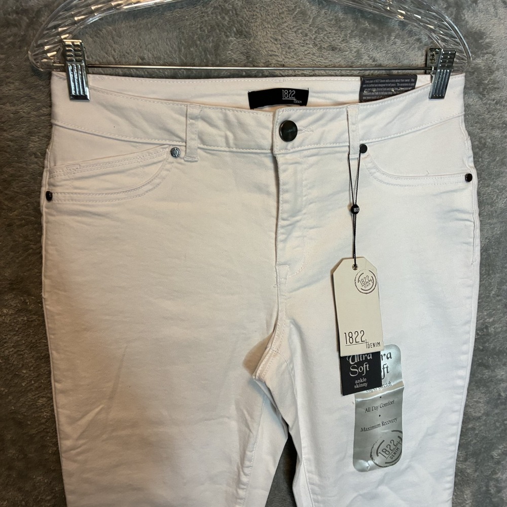 1822 Denim Womens Ultra Soft Ankle Skinny Jean Size 12 Mid Rise Stretch NWT